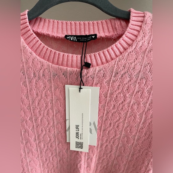 ZARA SWEATER CROPPED SHIRT - Picture 2 of 5